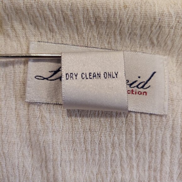 Lee David Blouse Womens 18/20w Ivory Linen Blend Lagan look Beachy vacation - Picture 7 of 14